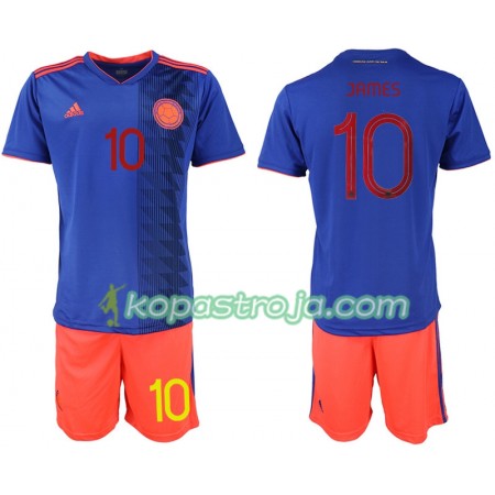Billiga Fotbollströjor Colombia JAMES 10 Barn Borta tröja Copa América 2019 Kortärmad